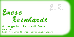 emese reinhardt business card